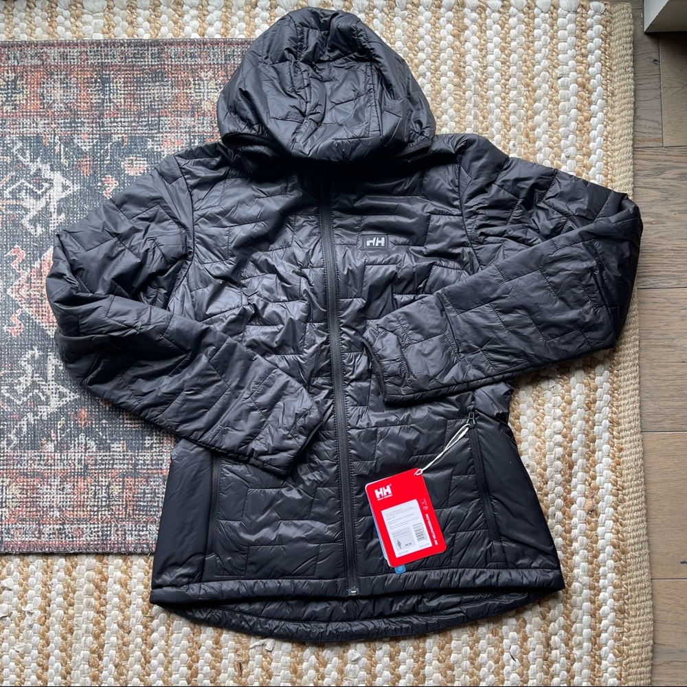 Helly Hansen WOMEN'S LIFALOFT™ HOODED INSULATOR JACKET Black M Medium NWT $220